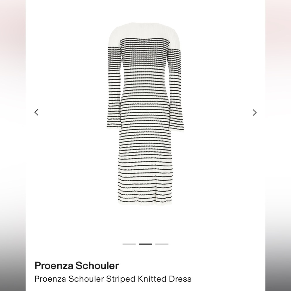 Proenza Schouler striped knit dress